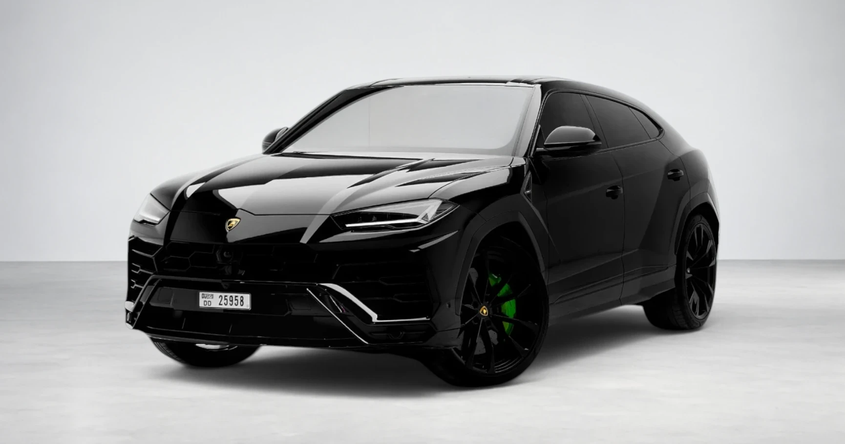 Lamborghini Urus Black luxury rental Dubai