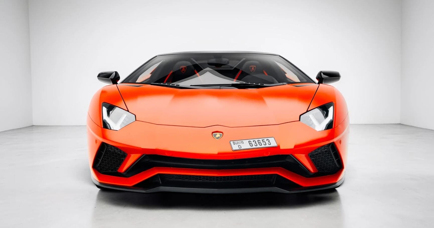 Lamborghini Aventador S Roadster luxury rental Dubai
