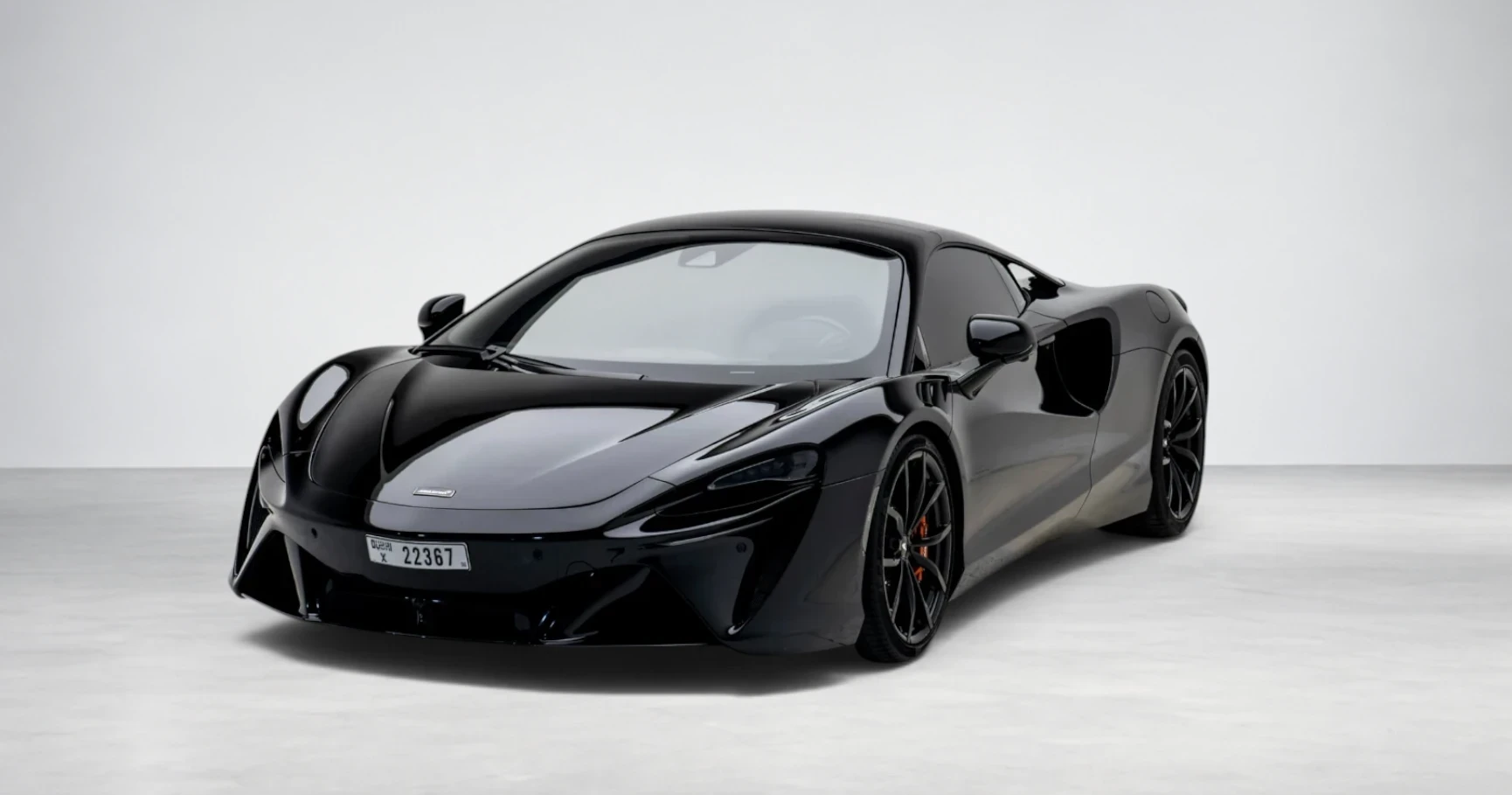 McLaren Artura Hybrid Anthracite Grey luxury rental Dubai
